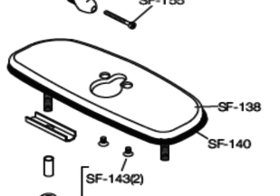 SF-140 Symmons 4" Deck Plate Gasket