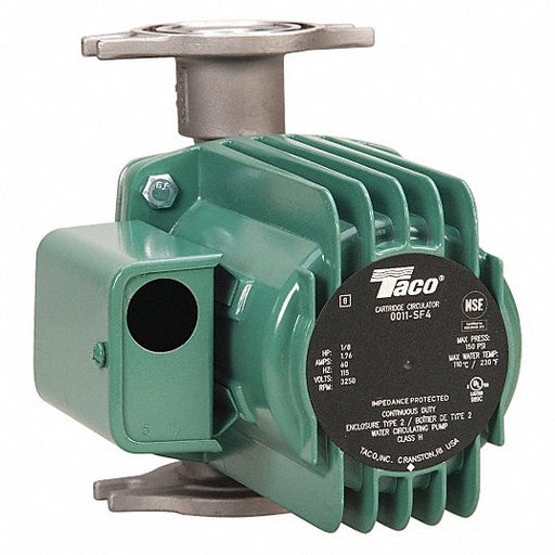 0011-SF4 TACO Circulating Pump, 115V, Stainless Steel, Flanged