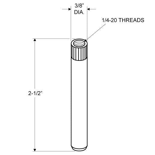 98715 Pin, Hinge - .35 x 2.5 Nylon