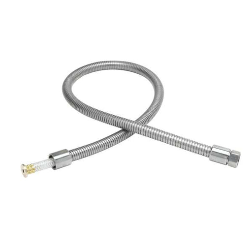 B-0044-H2A T&S Hose, 44" Flexible Stainless Steel, Less Handle