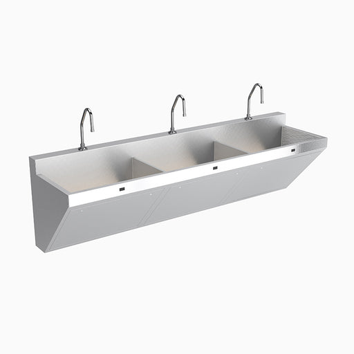 Three Station Stainless Steel Scrub Sink ESS-2300