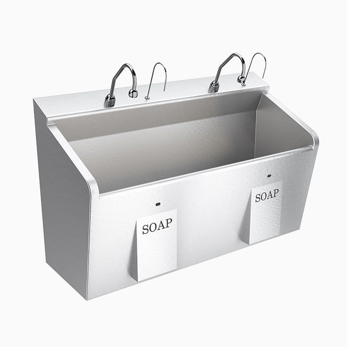 Deluxe Two Station Stainless Steel Scrub Sink ESS-3200