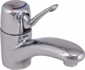 2200-ABCP Chicago Single Lever Lavatory Hot and Cold-Water Mixing Sink Faucet